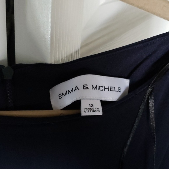 Emma and Michele Navy 12 jumpsuit new with tags - Picture 3 of 5